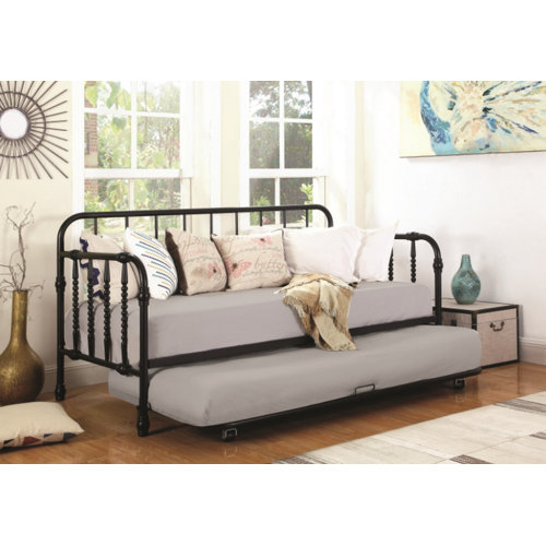 Riverwalk Metal Daybed with Trundle Twin & Reviews Birch Lane